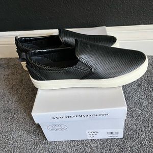 Steve Madden leather slip ons